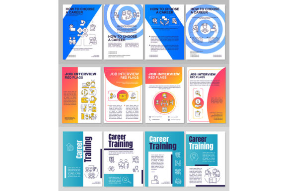 Career Training Programs Brochure Set: Graphics & Graphic Templates Review