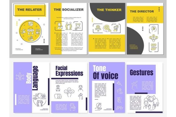 Communication Types Brochure Templates for Graphics and Graphic Templates