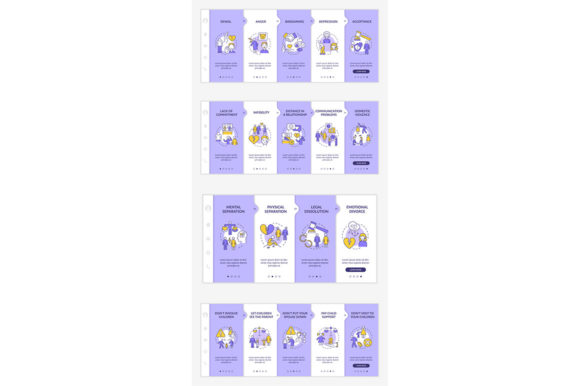 Divorce Dos and Donts Template Set Graphics