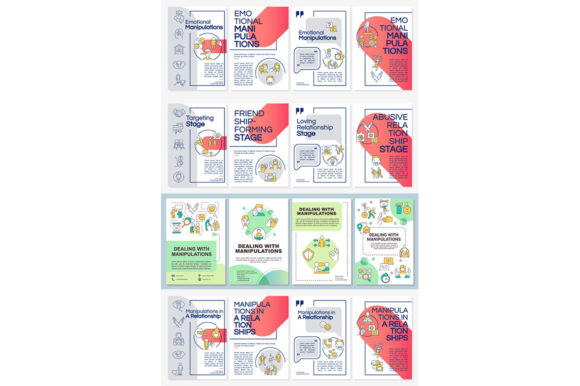 Emotional Manipulation Brochure Template Graphics