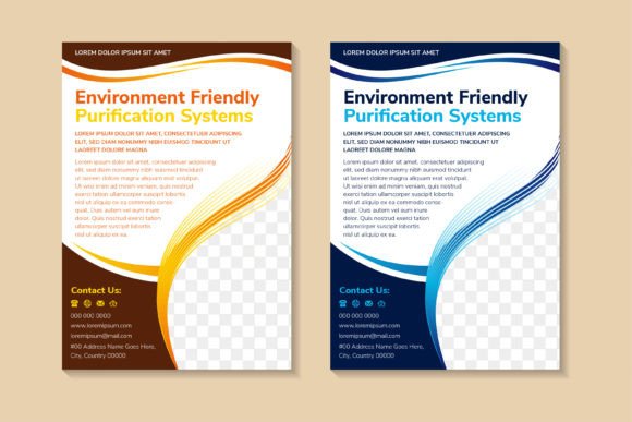 Environment Friendly Purification Flyer Graphics and Print Templates Review