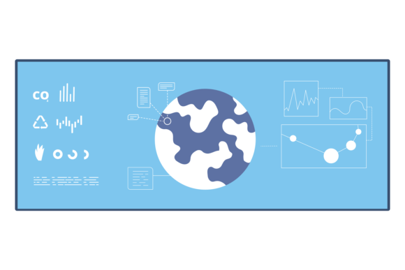 Global Ecology Presentation Icon. Worldw Graphics and Illustrations