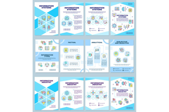 Information Industry Brochure Templates: Graphics for Graphic Templates