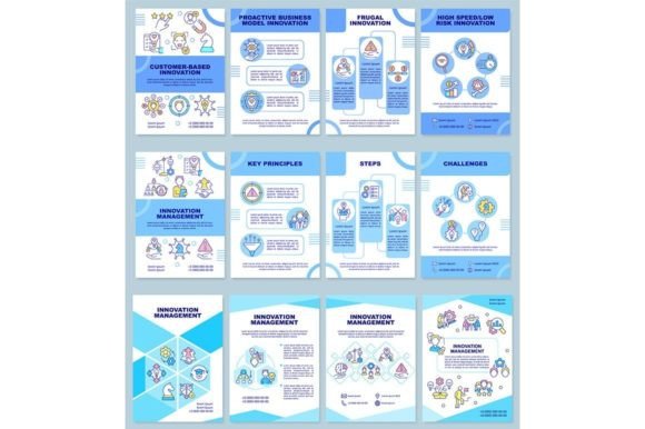 Innovation Management Brochure Templates: Graphics for Editorial Design