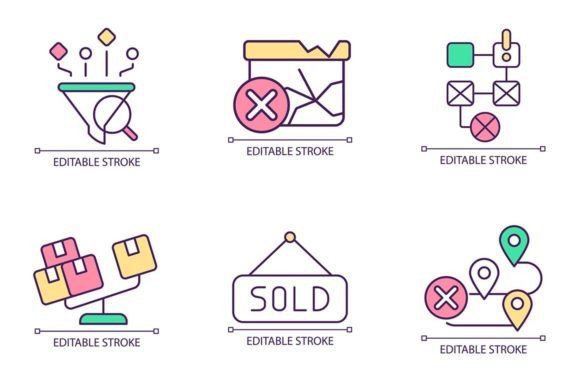 Lean Manufacturing Concept Icon Set Graphics & Icons