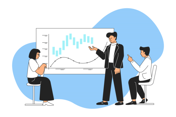 People on Business Presentation. Strateg Graphics and Illustrations Review